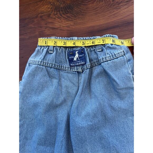 Vintage Pooch & Bobo Toddler Jeans 90s Pull On Elastic Waist 4T Unisex USA Made - Picture 6 of 9